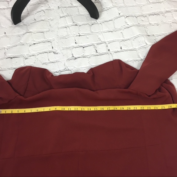 Forever 21 Rust Red Lined Blazer Sz L - Picture 7 of 8